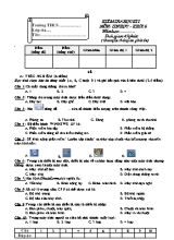 Đề kiểm tra học kỳ I môn Tin học Lớp 6